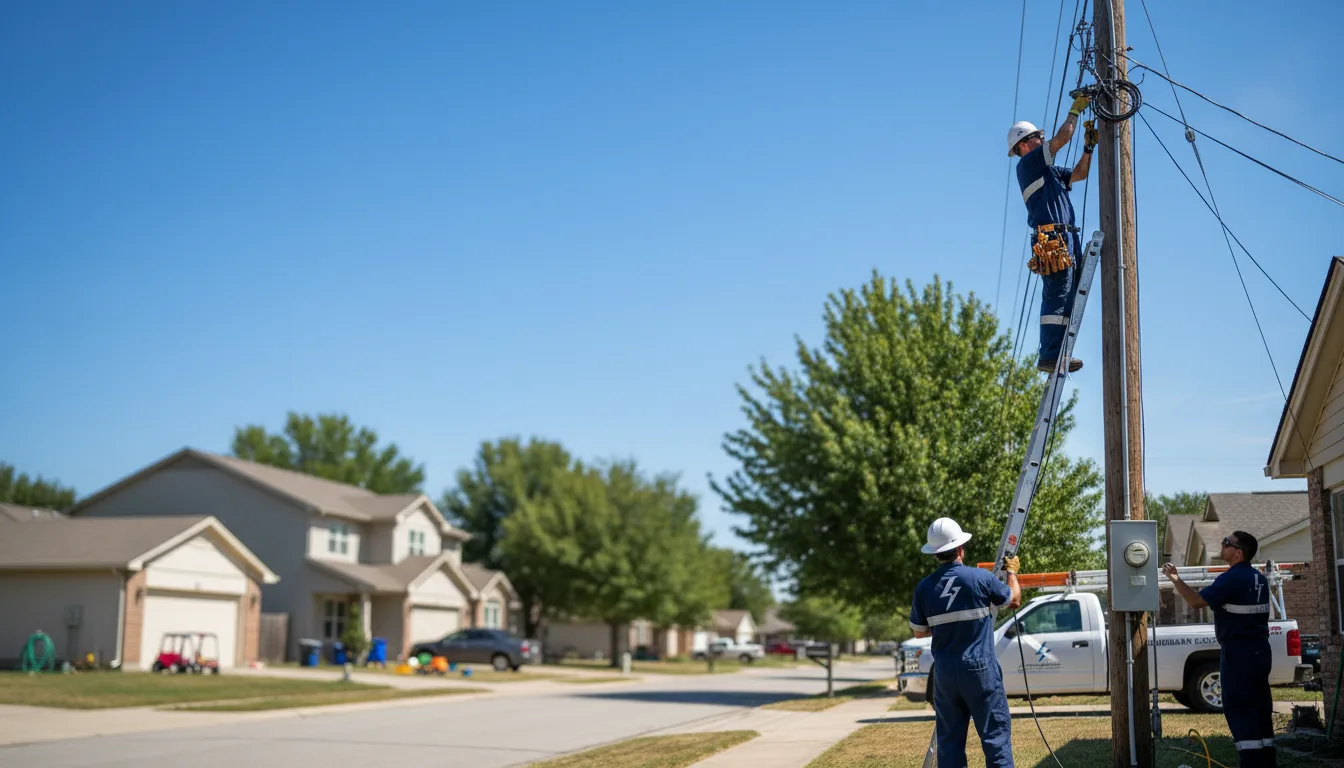 Residential electrician providing installation services in Collins, WI